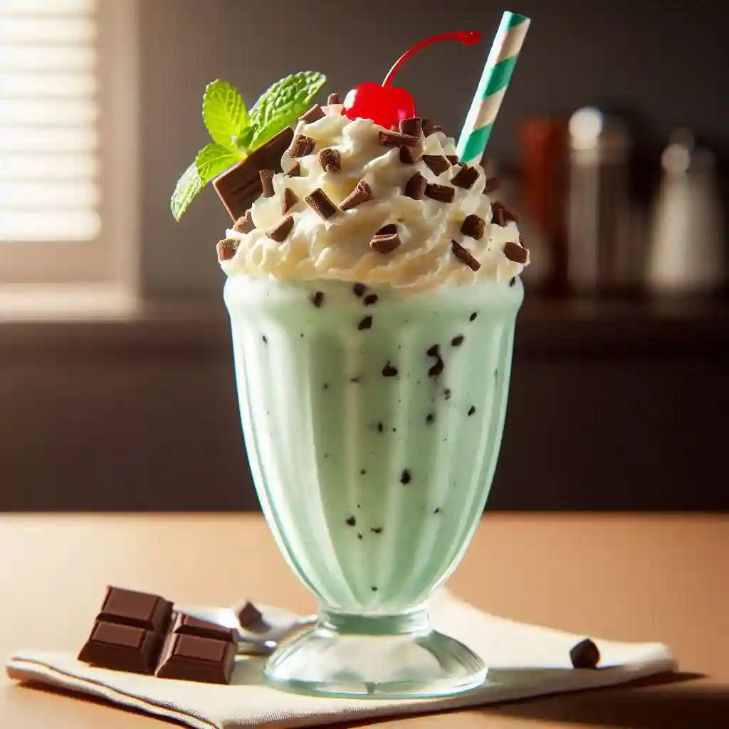 Mint Chocolate Chip Milkshake Recipe A Sweet Treat to Beat the Heat