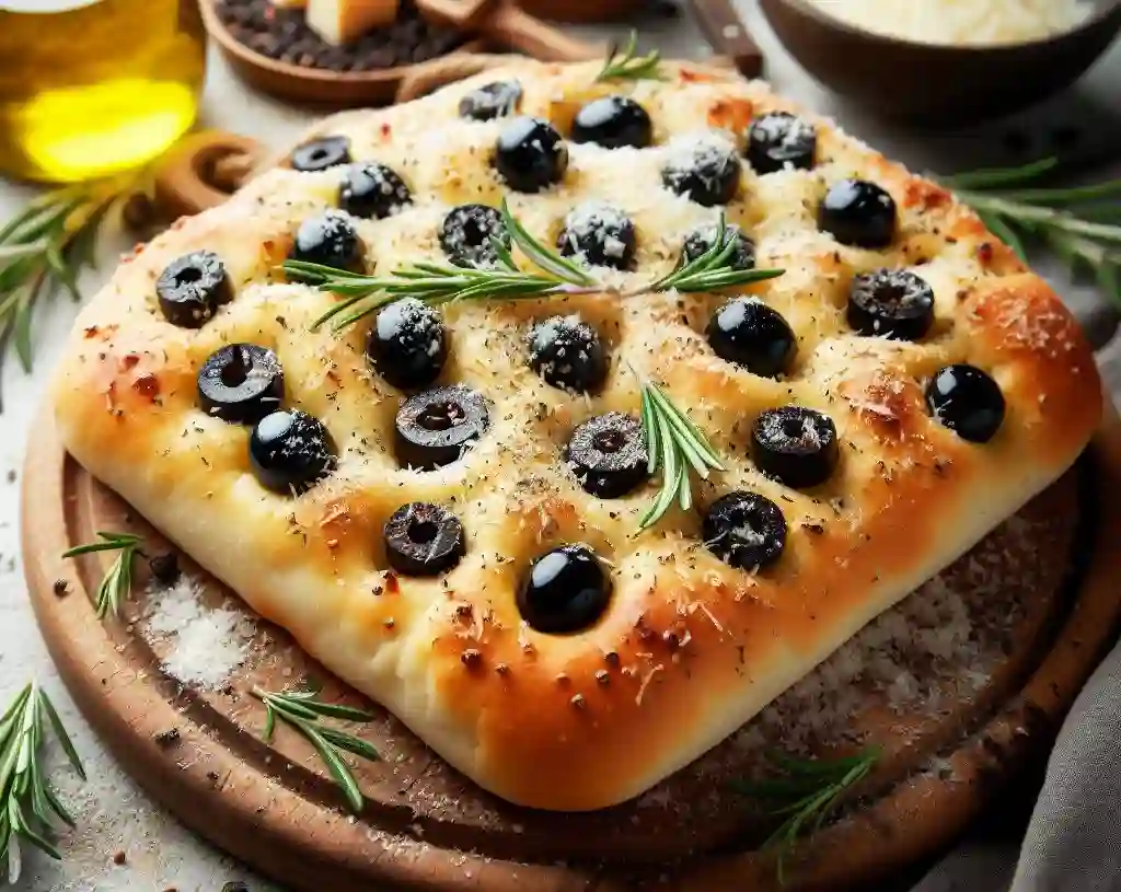 Black Olive Parmesan Focaccia Recipe: A Delicious Italian-Inspired Bread