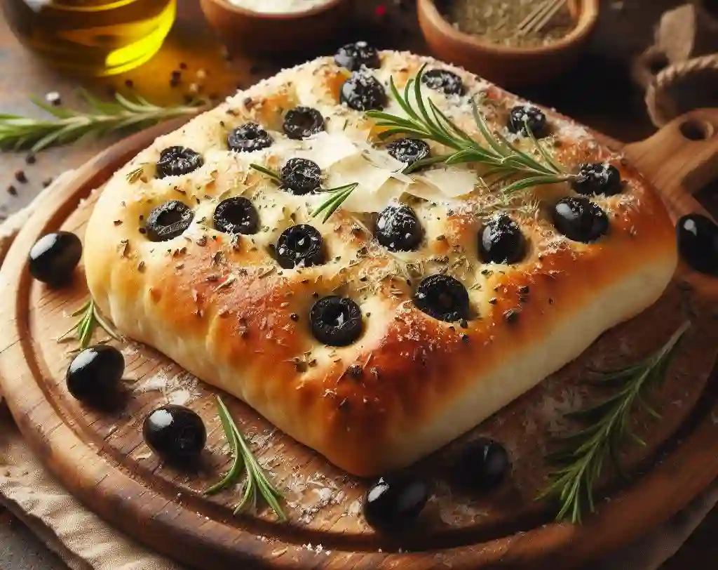 Black Olive Parmesan Focaccia Recipe: A Delicious Italian-Inspired Bread