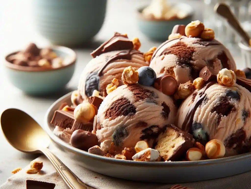 Rocky Road Ice Cream Recipe - A Heavenly Blend of Chocolate and More