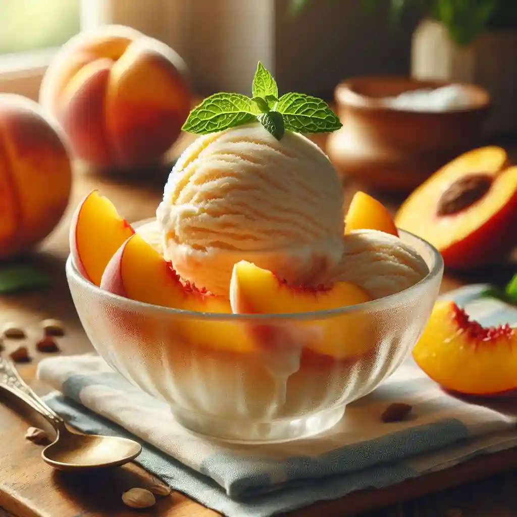 Peaches and Cream Ice Cream: A Refreshing Dessert Recipe