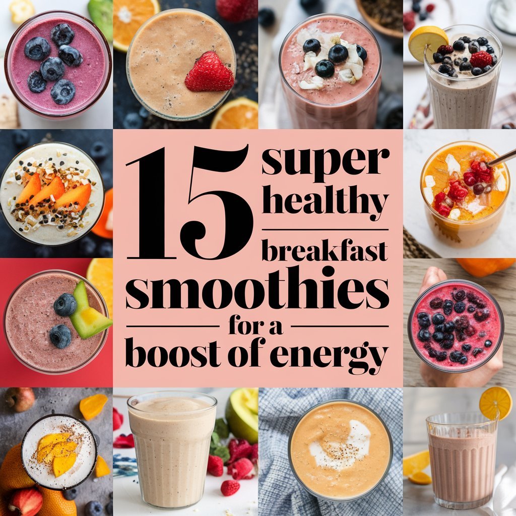 15 Super Healthy Breakfast Smoothies for a Boost of Energy in 2025