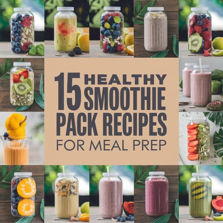 15 Healthy Smoothie Pack Recipes for Meal Prep in 2024