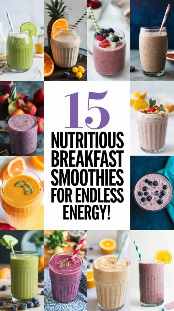 15 Super Healthy Breakfast Smoothies for a Boost of Energy in 2025