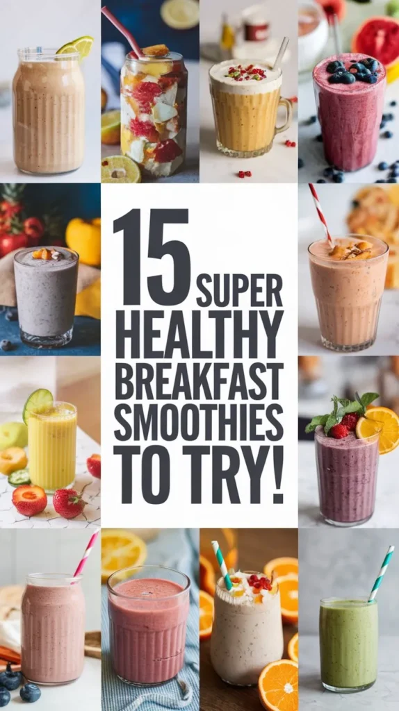 15 Super Healthy Breakfast Smoothies for a Boost of Energy in 2025