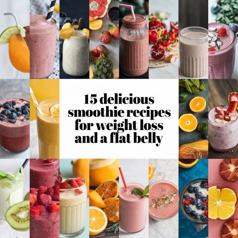 15 Delicious Smoothie Recipes for Weight Loss and a Flat Belly in 2024