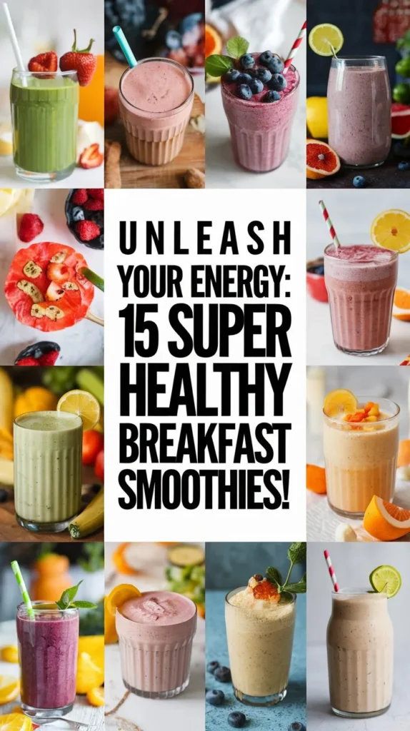 15 Super Healthy Breakfast Smoothies for a Boost of Energy in 2025