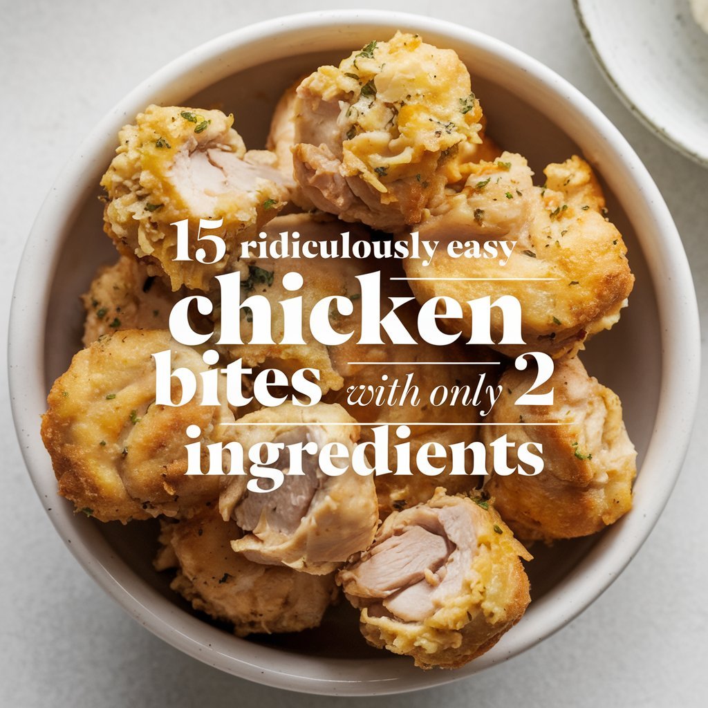 15 Ridiculously Easy Chicken Bites With Only 2 Ingredients in 2024