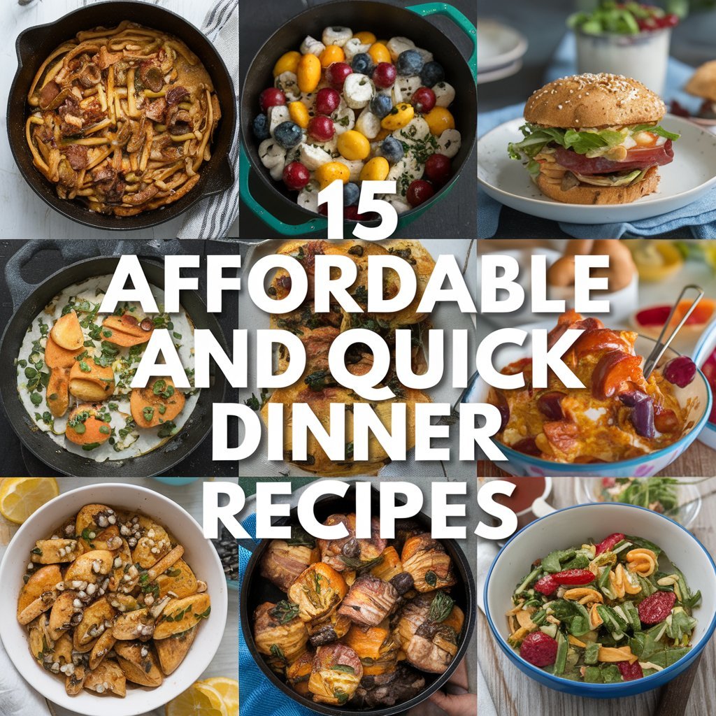 15 Affordable and Quick Dinner Recipes in 2024