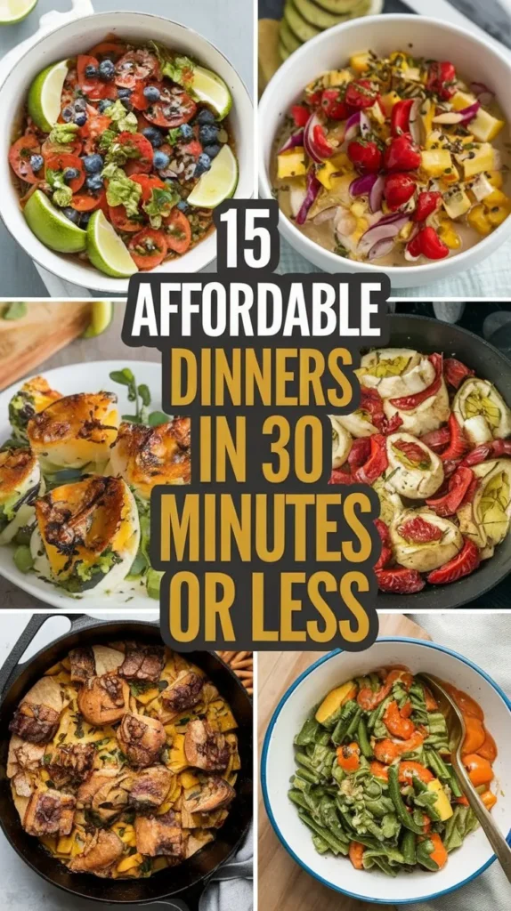 15 Affordable and Quick Dinner Recipes in 2024