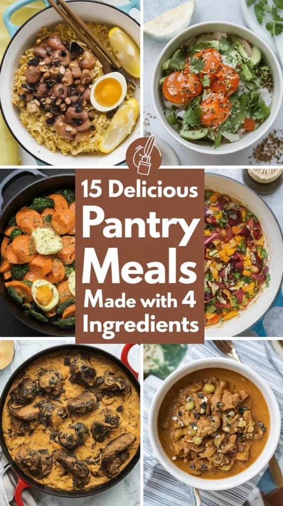 15 Delicious Pantry Meals Made with 4 Ingredients in 2024