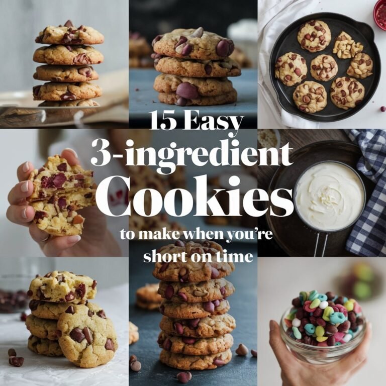 15 Easy 3-Ingredient Cookies to Make When You’re Short on Time in 2024