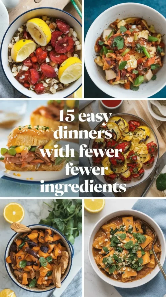 15 Simple Dinner Recipes with Minimal Ingredients in 2024