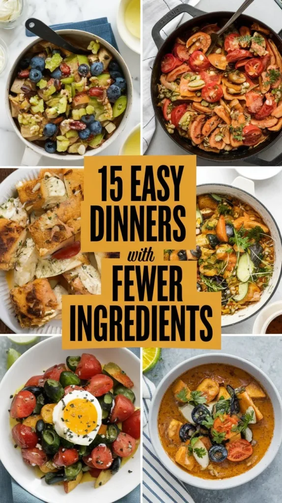 15 Simple Dinner Recipes with Minimal Ingredients in 2024