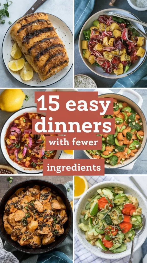 15 Simple Dinner Recipes with Minimal Ingredients in 2024