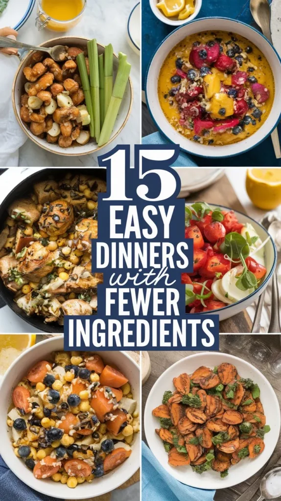 15 Simple Dinner Recipes with Minimal Ingredients in 2024