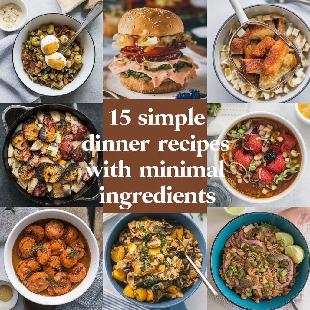 15 Simple Dinner Recipes with Minimal Ingredients in 2024