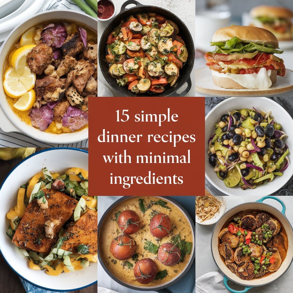 15 Simple Dinner Recipes with Minimal Ingredients in 2024