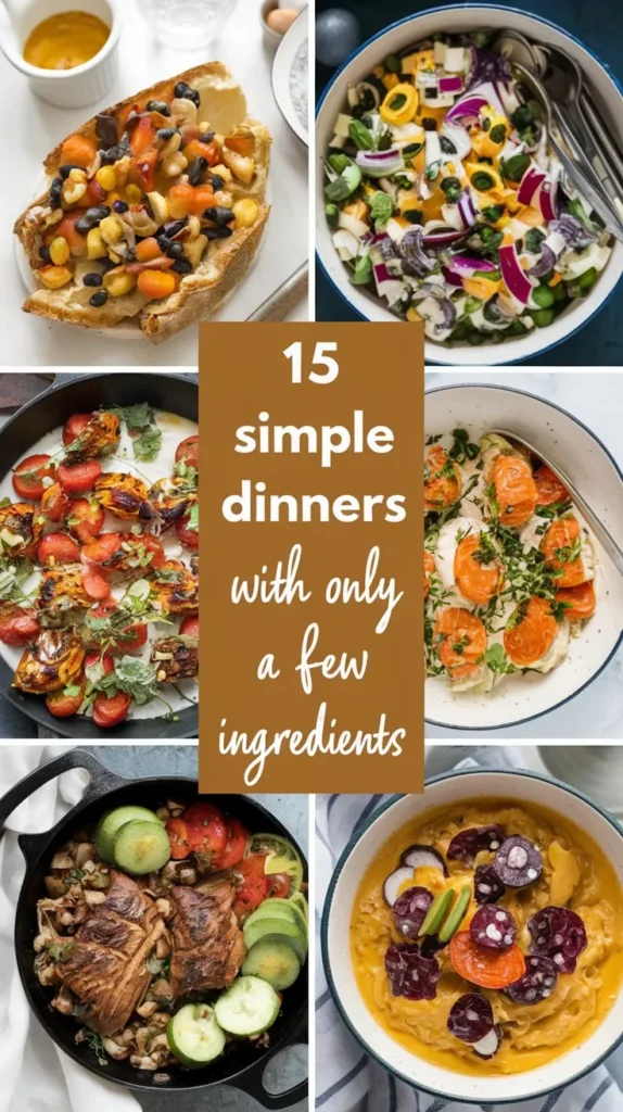 15 Simple Dinner Recipes with Minimal Ingredients in 2024