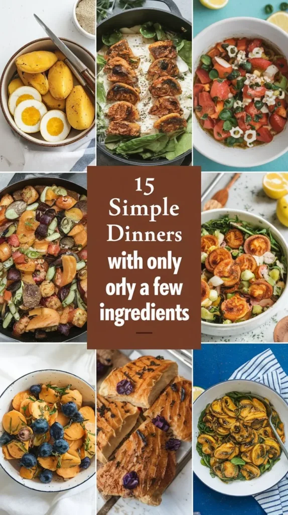 15 Simple Dinner Recipes with Minimal Ingredients in 2024