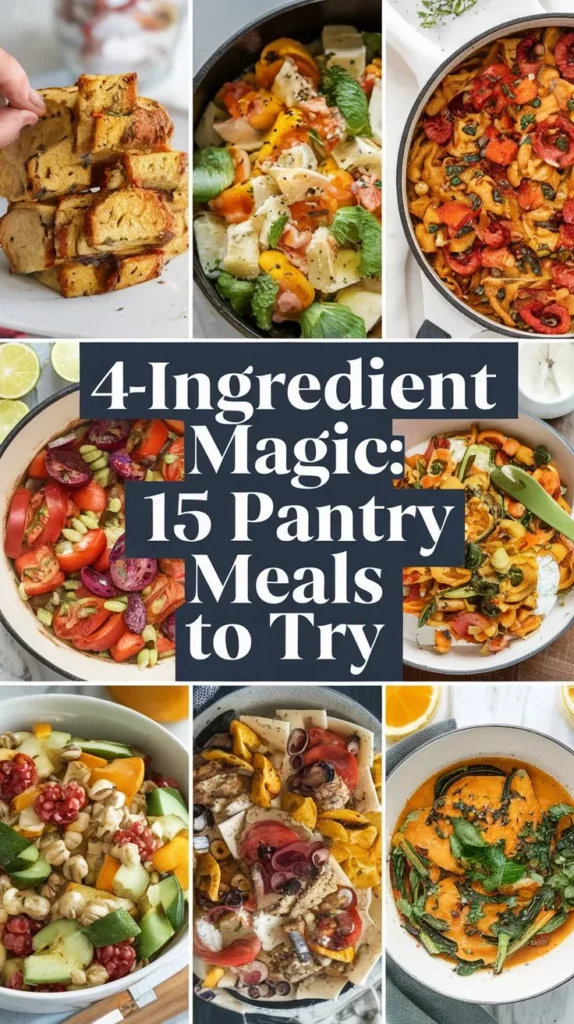 15 Delicious Pantry Meals Made with 4 Ingredients in 2024