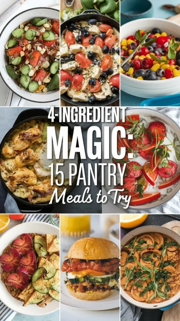 15 Delicious Pantry Meals Made with 4 Ingredients in 2024