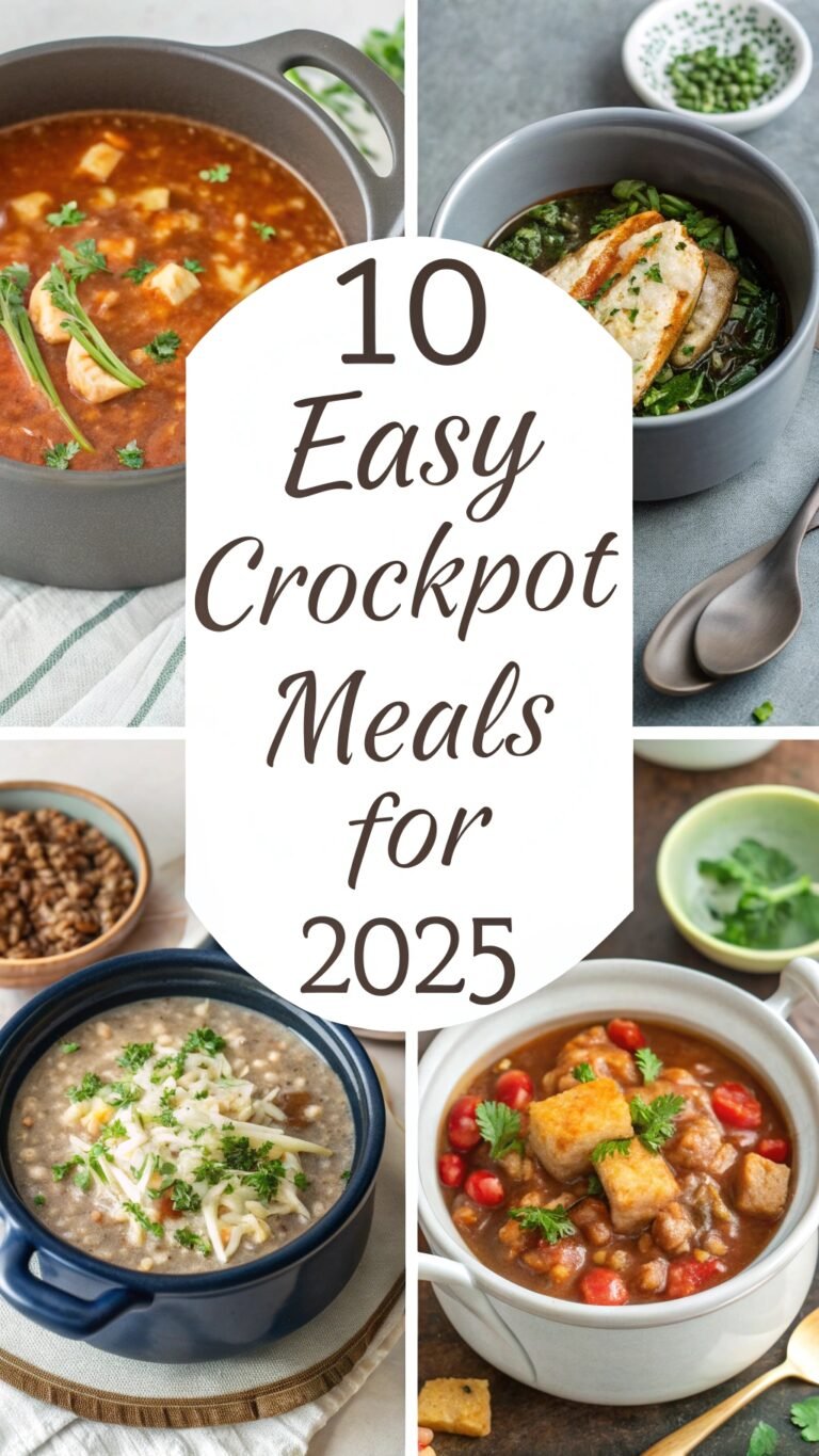 10 Easy Crockpot Meals for 2025: Delicious and Convenient Recipes