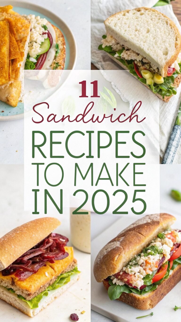 11 Sandwich Recipes to Make in 2025: A Delicious Journey