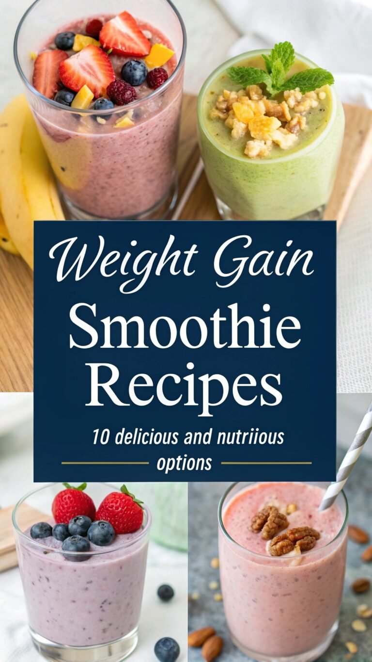 Weight Gain Smoothie Recipes: 10 Delicious and Nutritious Options