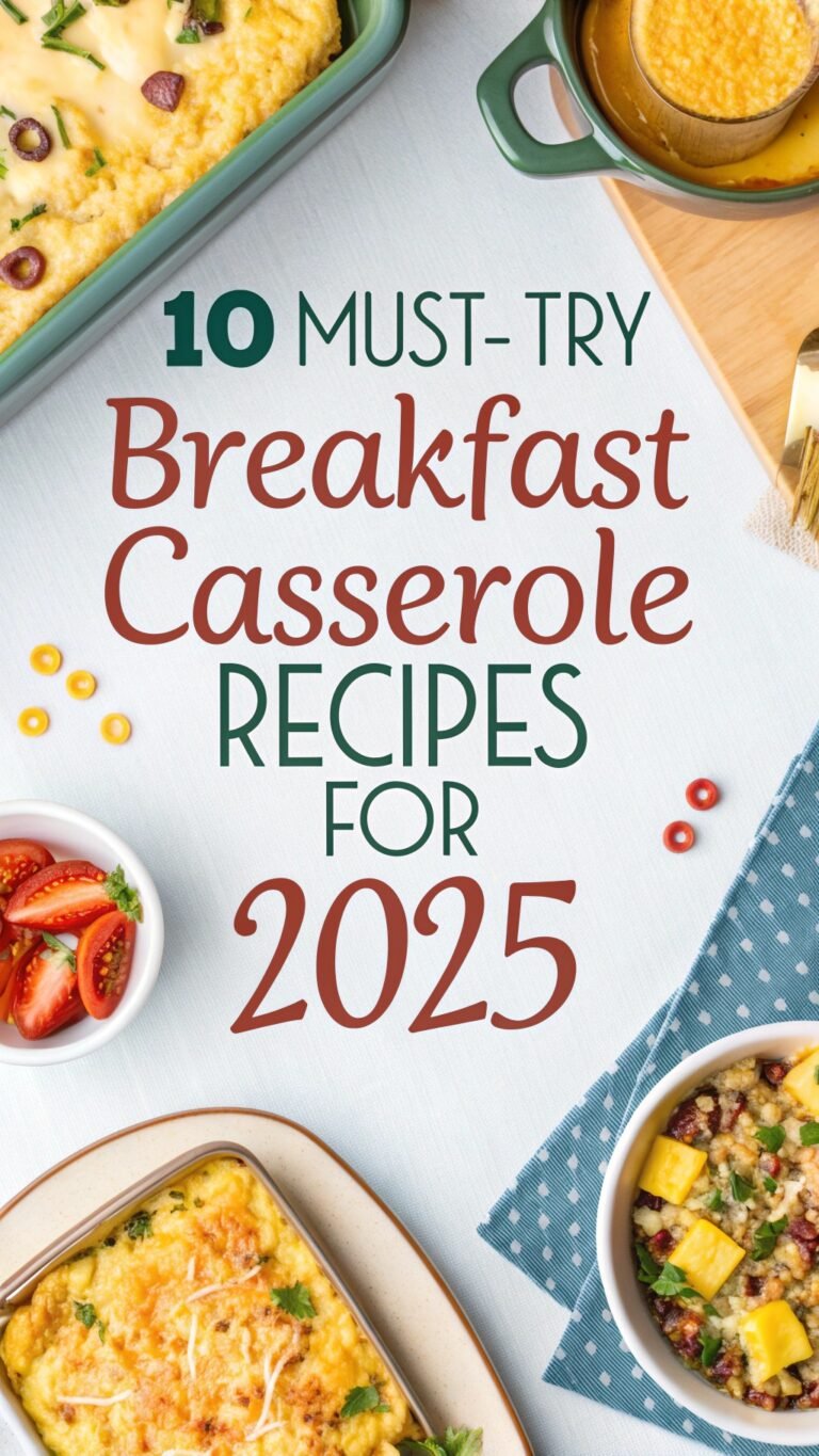 10 Must-Try Breakfast Casserole Recipes for 2025